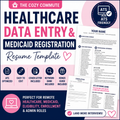 Healthcare Data Entry & Medicaid Specialist Resume Template | ATS-Friendly