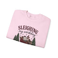 Sleighing My Workday From Home Crewneck Sweatshirt