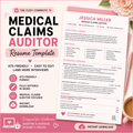Medical Claims Auditor Resume Template | ATS Friendly