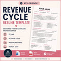 Revenue Cycle Resume Template (DOCX + PDF) | ATS-Friendly