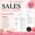 Sales Resume Template | ATS-Friendly Resume + Cover Letter + ATS Keywords